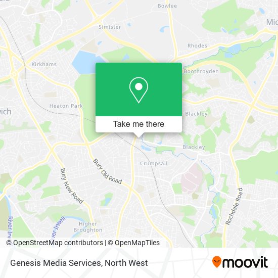 Genesis Media Services map