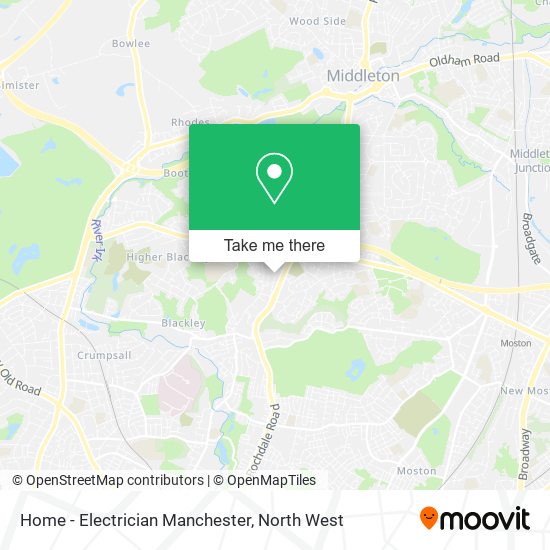 Home - Electrician Manchester map