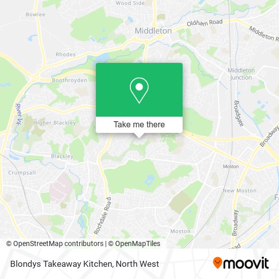 Blondys Takeaway Kitchen map