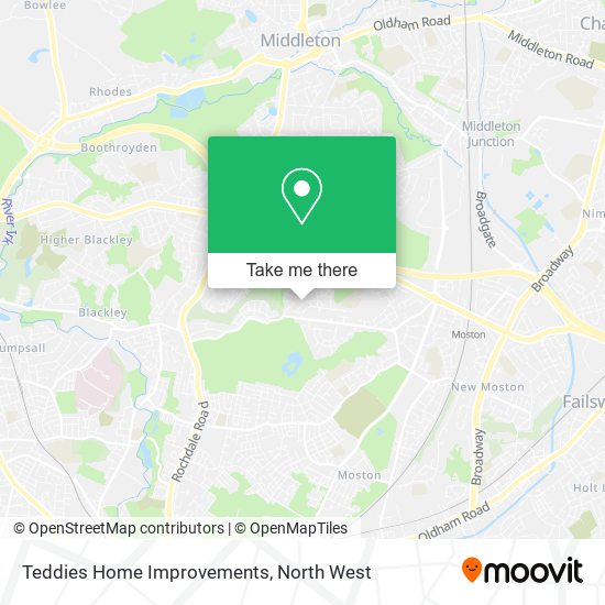 Teddies Home Improvements map