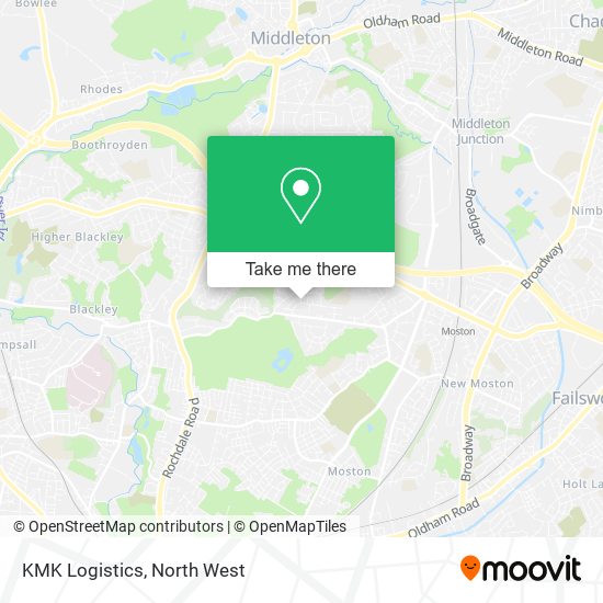 KMK Logistics map