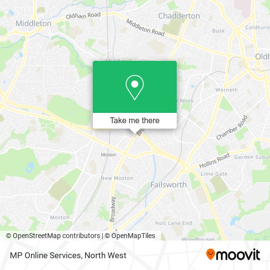 MP Online Services map