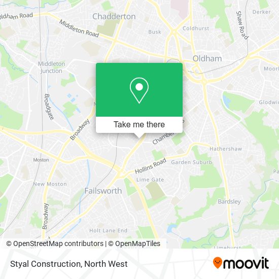 Styal Construction map
