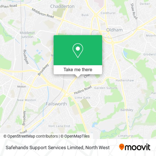 Safehands Support Services Limited map