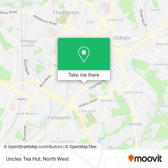 Uncles Tea Hut map