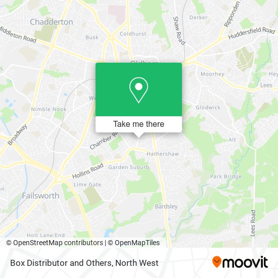 Box Distributor and Others map