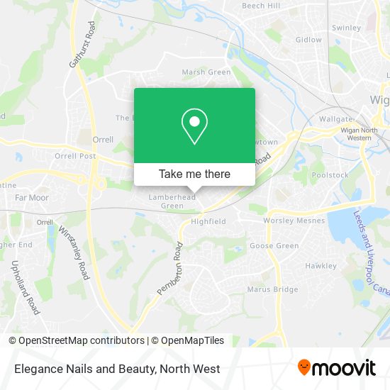Elegance Nails and Beauty map