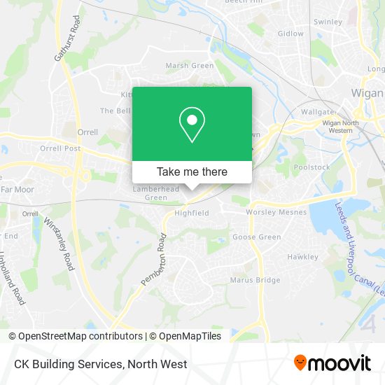 CK Building Services map