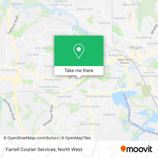 Farrell Courier Services map