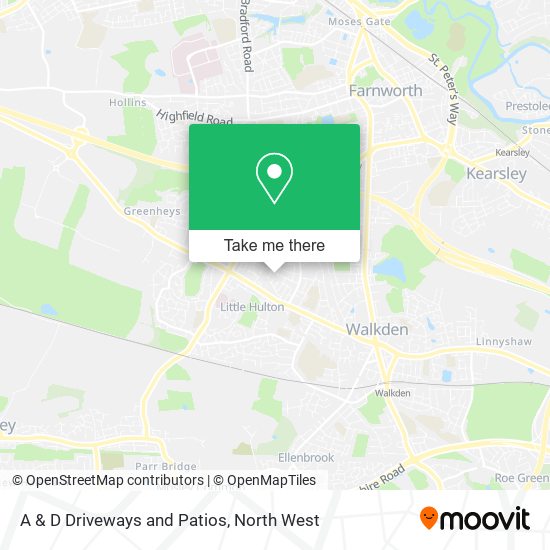 A & D Driveways and Patios map