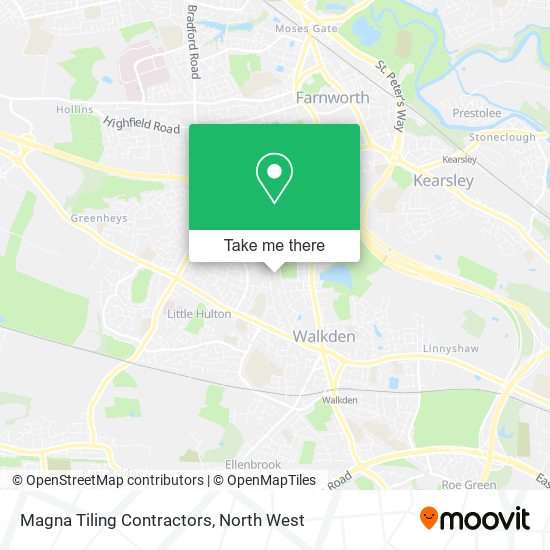 Magna Tiling Contractors map