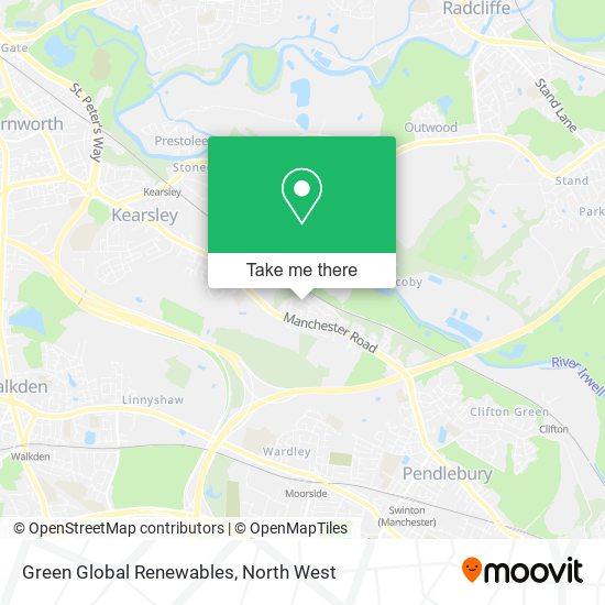 Green Global Renewables map