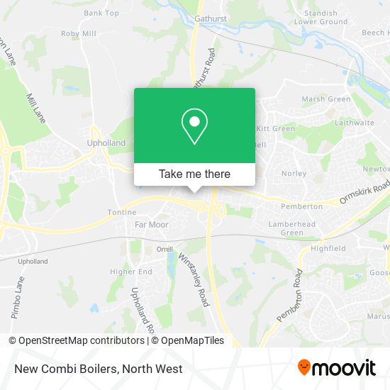 New Combi Boilers map