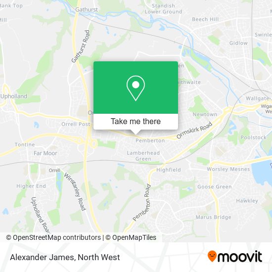 Alexander James map