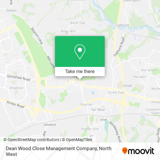 Dean Wood Close Management Company map