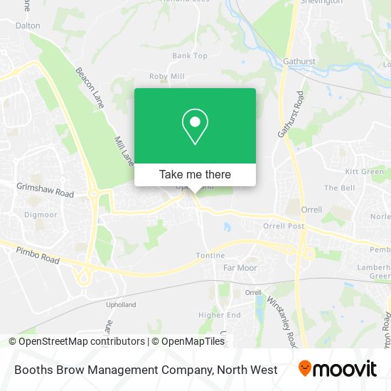 Booths Brow Management Company map