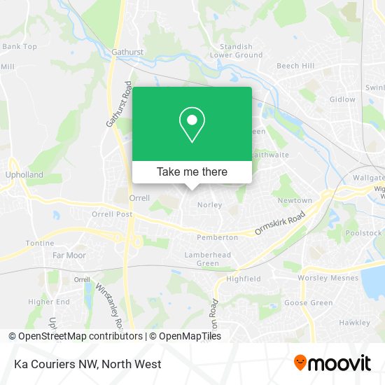 Ka Couriers NW map