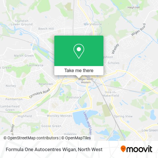 Formula One Autocentres Wigan map