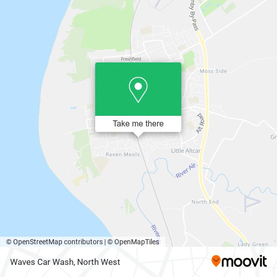 Waves Car Wash map