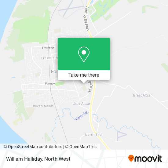 William Halliday map