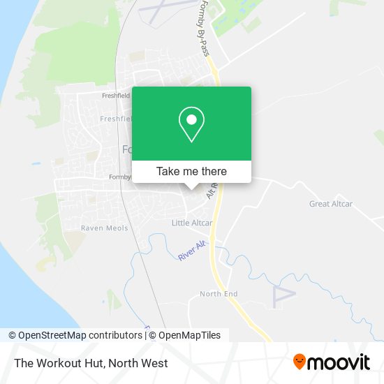 The Workout Hut map