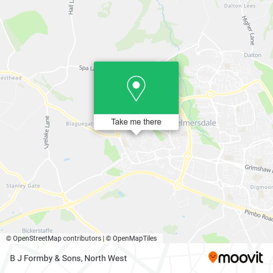 B J Formby & Sons map