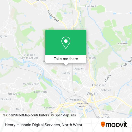 Henry-Hussain Digital Services map