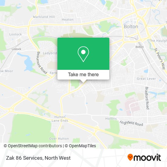 Zak 86 Services map