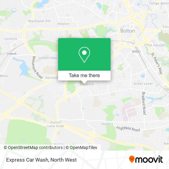 Express Car Wash map