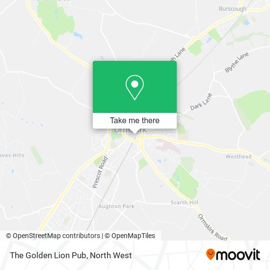 The Golden Lion Pub map