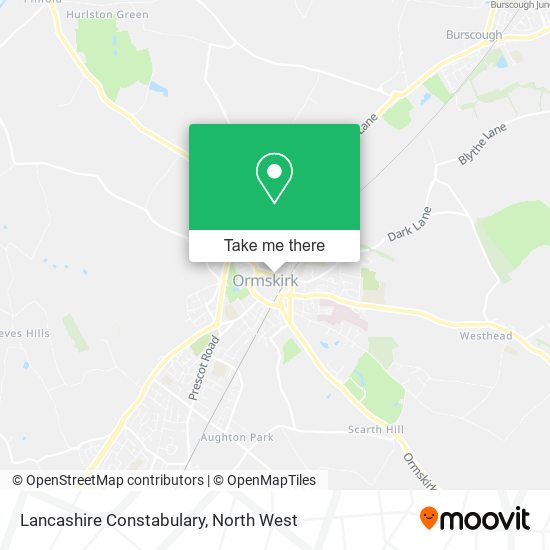 Lancashire Constabulary map