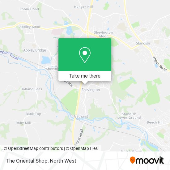 The Oriental Shop map