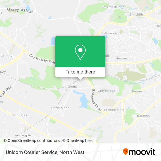 Unicorn Courier Service map