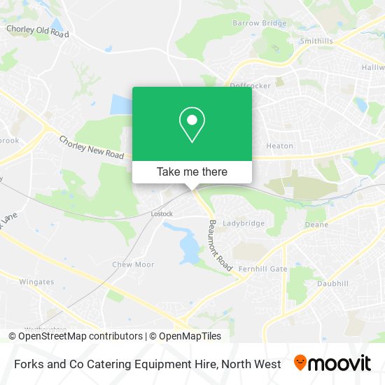 Forks and Co Catering Equipment Hire map