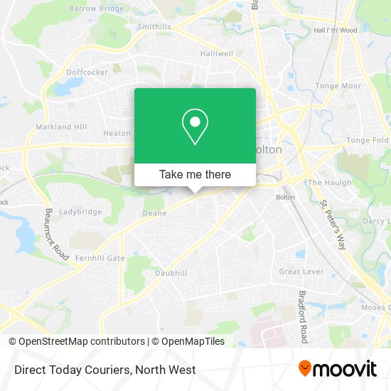 Direct Today Couriers map