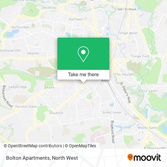 Bolton Apartments map