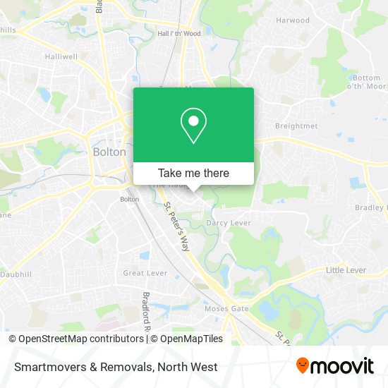 Smartmovers & Removals map
