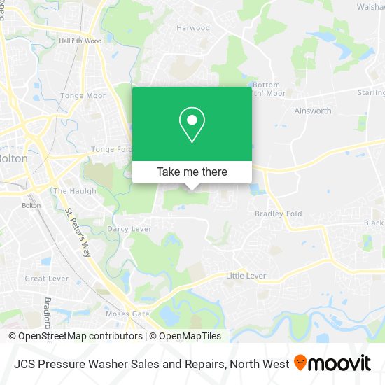 JCS Pressure Washer Sales and Repairs map