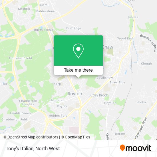 Tony's Italian map