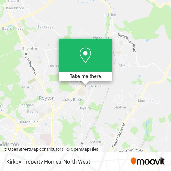 Kirkby Property Homes map