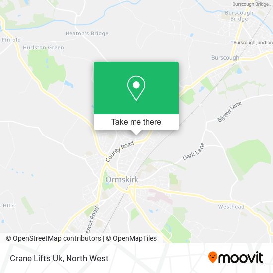 Crane Lifts Uk map