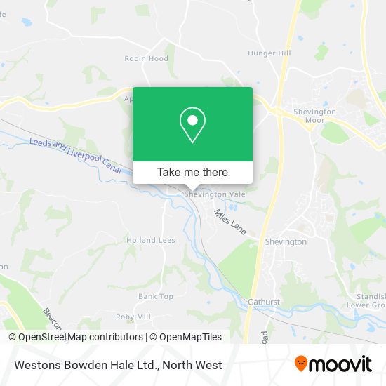 Westons Bowden Hale Ltd. map