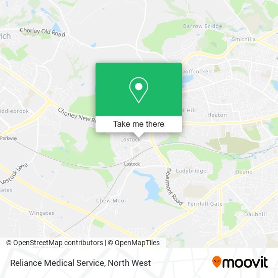 Reliance Medical Service map