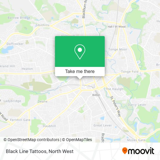 Black Line Tattoos map
