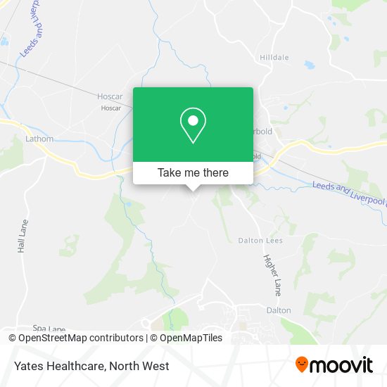 Yates Healthcare map