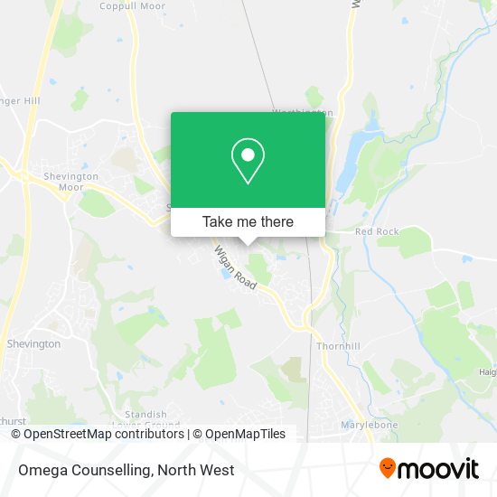Omega Counselling map
