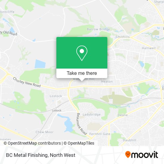 BC Metal Finishing map