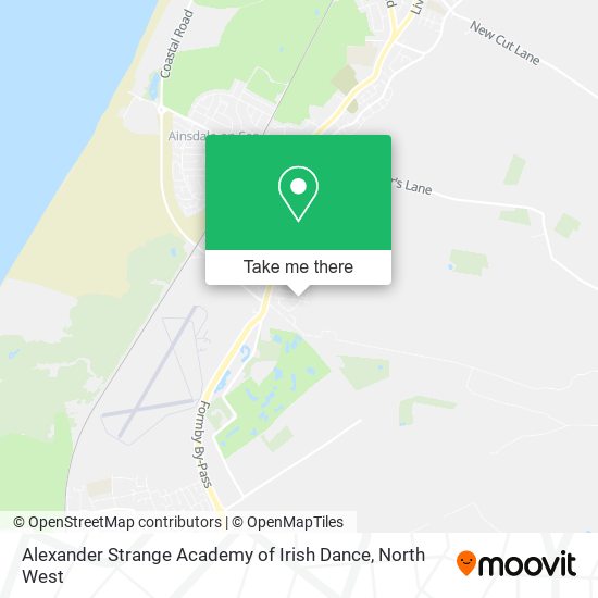 Alexander Strange Academy of Irish Dance map