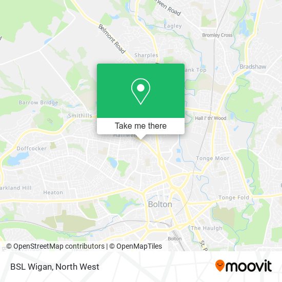 BSL Wigan map