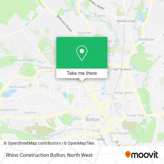 Rhino Construction Bolton map